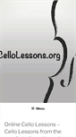 Mobile Screenshot of onlinecellolessons.org